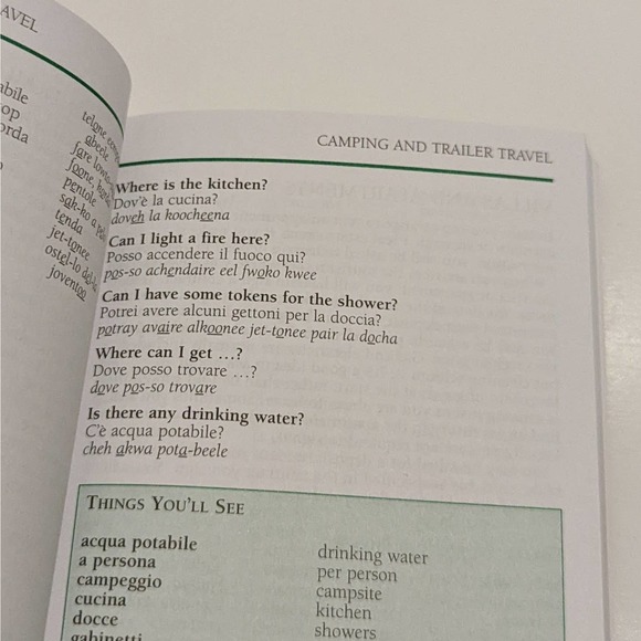 Italian Phrase Book (2003, Paperback) – Eyewitness Travel Guide [Food, Numbers] - Picture 4 of 7